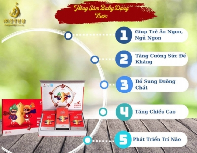 HỒNG SÂM BABY DẠNG NƯỚC